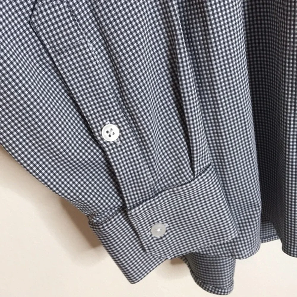 Mizzen+Main‎ Men's Leeward Trim Fit Long Sleeve Button Shirt Gray XL